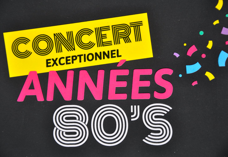 communication pour évènement années 80