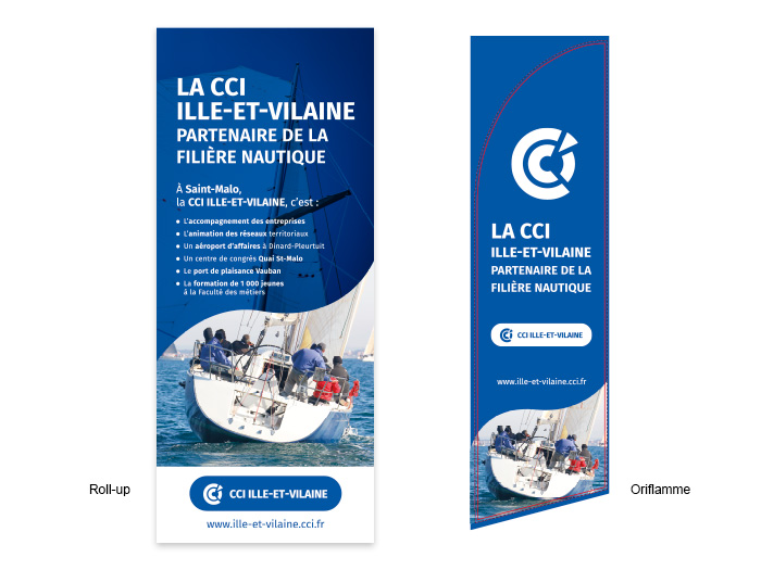 Roll-up et oriflamme pour Route du Rhum Saint-Malo
