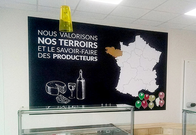 affiche magasin - communication pour commerces Bretagne