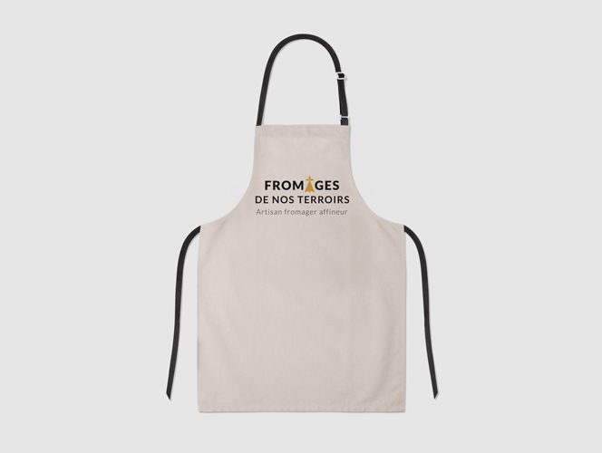 Tablier imprimé - communication pour commerçant